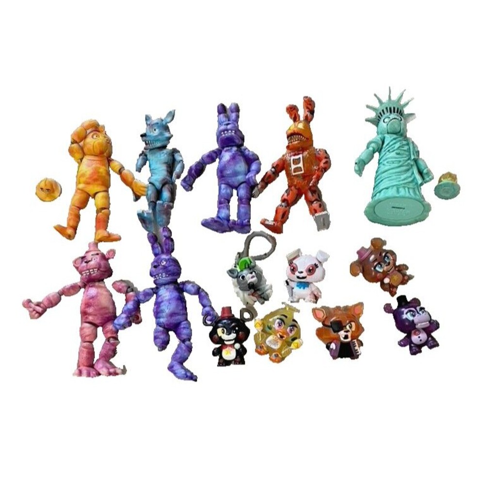 Funko Five Nights At Freddy’s Lot 14 5" Tie Dye Action Figures Mystery Minis